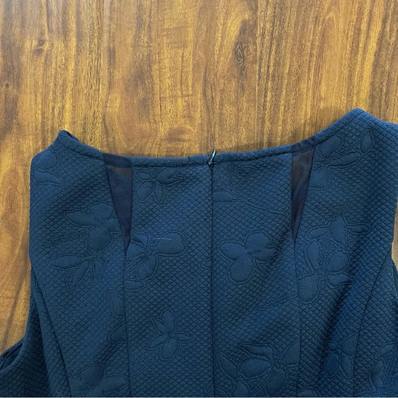 NWOT Roz & Ali Navy Blue A-Line Swing Dress size 2 Petite - Picture 8 of 10